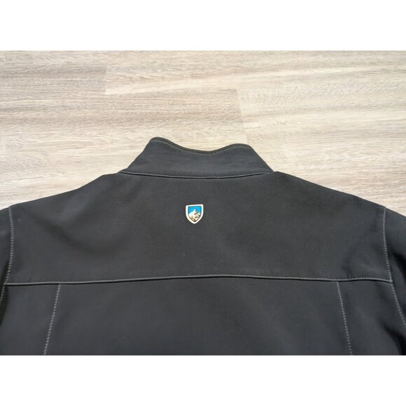 Kuhl Men's L Impakt Jacket Black Blue Full Zip Softshell Water Wind Resistant - Picture 9 of 12